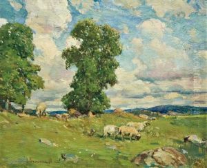 Sheep On A Sunny Hillside Sheep On A Sunny Hillside