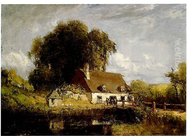 Farm House On The Canal With Bridge - view 1