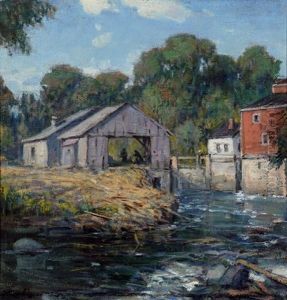 The Sawmill by Peleg Franklin Brownell