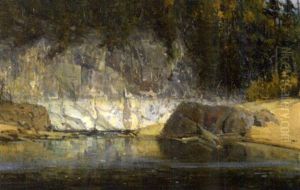 Paugan Falls - Lowe, Quebec by Peleg Franklin Brownell