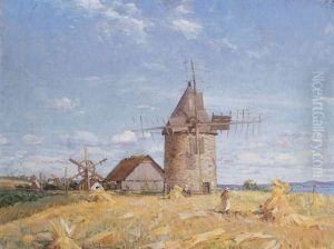 Haymaking, Ile Aux Coudres, Quebec by Peleg Franklin Brownell