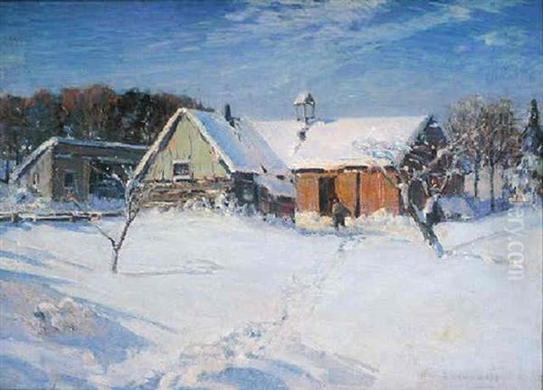 The Barn, Winter - view 1