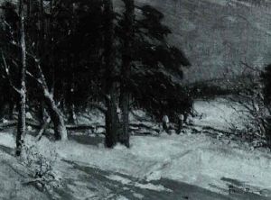 Winter Woods by Peleg Franklin Brownell