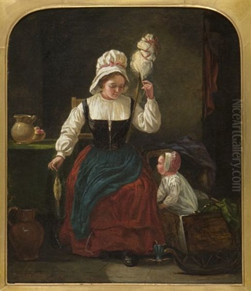 Spinning Yarn - view 1