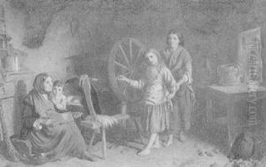 A Spinning Lesson by George Washington Brownlow