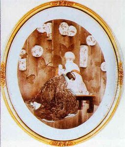 Portrait Of A Collie Dog by George Washington Brownlow