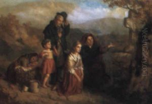 The Wayside Cross, Connemara by George Washington Brownlow