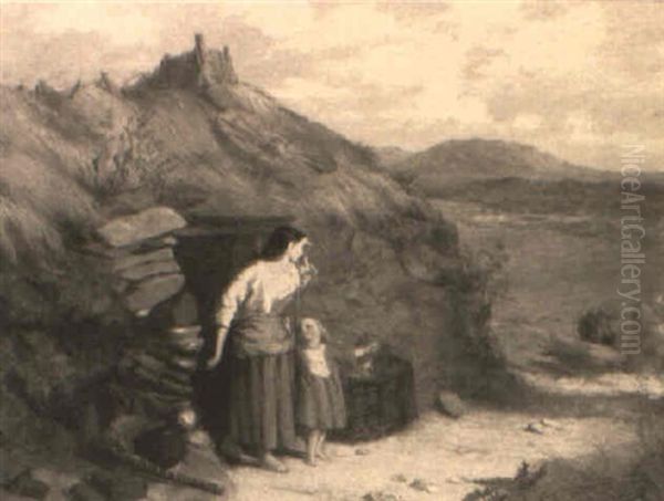 Woman And Child In A Landscape - view 1