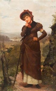 A Walk Through The Country by Jennie Augusta Brownscombe