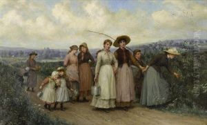 The Berry Pickers by Jennie Augusta Brownscombe