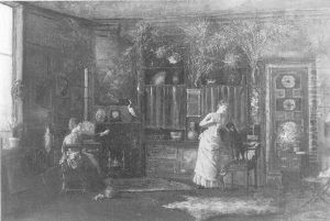 Interior Scene by Jennie Augusta Brownscombe