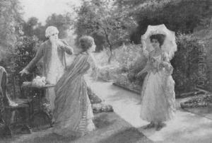 An Unexpected Guest by Jennie Augusta Brownscombe