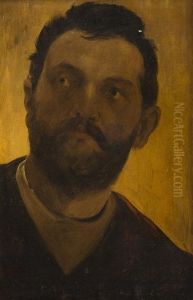 Study Of A Man"s Head