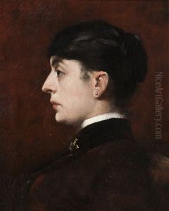 Portrait Of A Lady In A Dark Suit Portrait Of A Lady In A Dark Suit