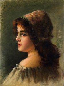 Portret Divky by Vaclav Brozik