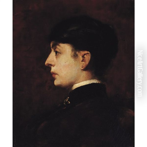 Profile Portrait Of An Italian Woman Of The Upper Class - view 1