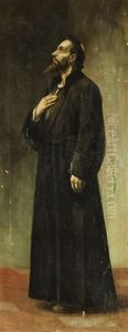 Studie Der Figur Des Jan Hus Fur Das Gemalde Jan Hus Vor Dem Konstanzer Tribunal by Vaclav Brozik