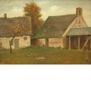 In The Farmyard by Vaclav Brozik