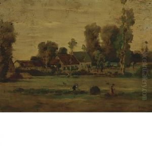 Cottage In The Birches by Vaclav Brozik