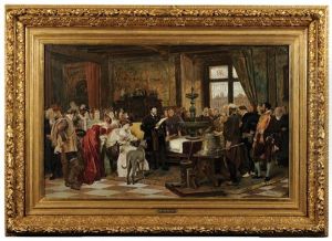 Ferdinand I. Receiving Artists At Prague Castle