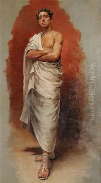 A Portrait Of A Man In A Roman Toga - view 1