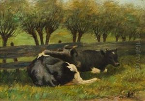 Cows Lying Down by Vaclav Brozik