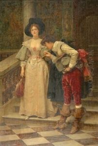 Gallant Scene (kissing A Hand)