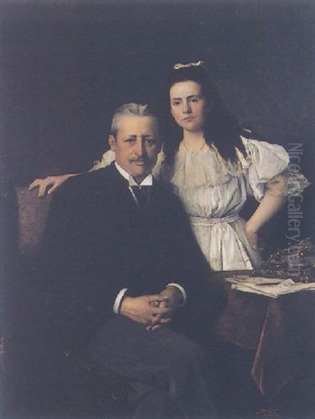 Portrait Of Count Selder And His Daughter - view 1