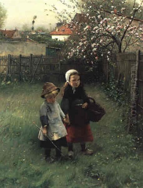 Kinder Im Fruhling - view 1