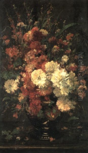Still Life Of Flowers In A Porcelain Bowl - view 1
