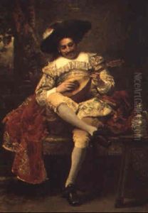 The Guitar Player by Vaclav Brozik