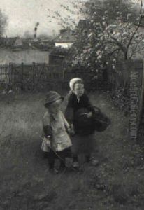 In The Garden by Vaclav Brozik