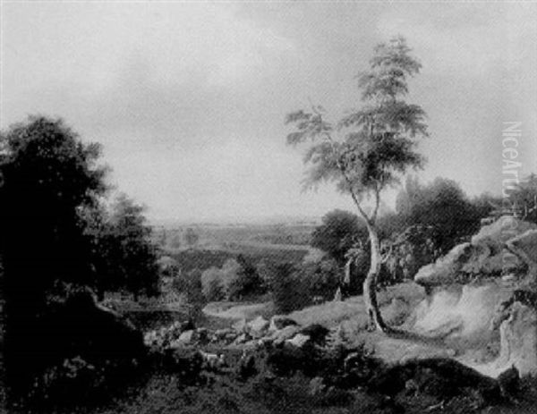 Paysage Avec Bergers Et Troupeau - view 1