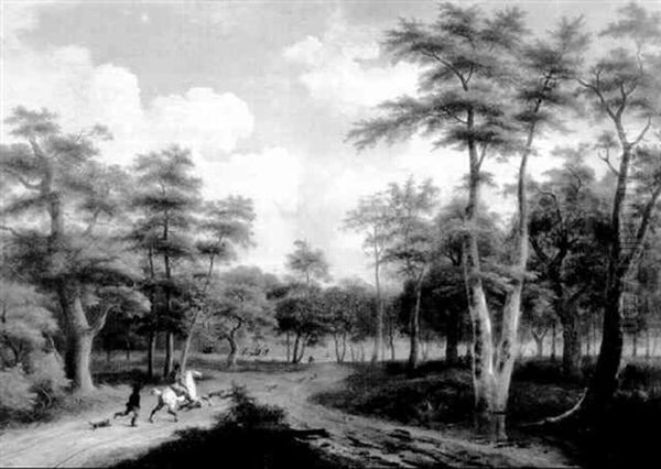 La Croisee Des Chemins Dans La Foret - view 1