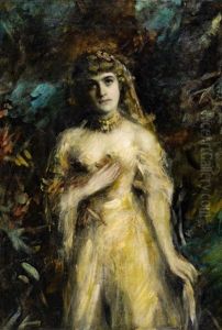 Portrat Einer Jungen Frau Als Undine