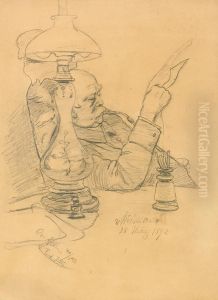 Bismarck Am Schreibtisch by Christian W. Allers