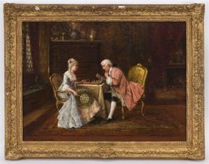 Couple Playing Chess Couple Playing Chess