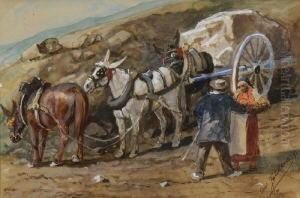 Begegnung Auf Der
Landstrase. by Christian W. Allers