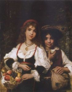 Gyumolcsarusok (fruit Sellers) by Lajos Bruck