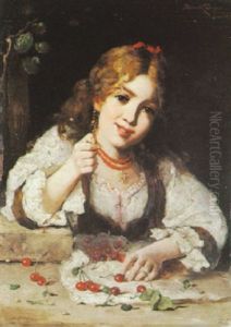 Madchen Mit Kirschen