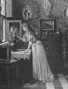 The Flower Arrangement by Lajos Bruck