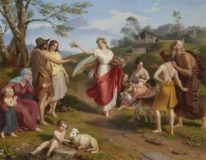 Allegorie Der Lebensalter by Alexander Bruckmann