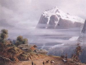 Wetterhorn Von Grindelwald Aus Aufgenommen