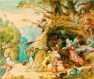 Die Versuchung Des Hl. Antonius by Pieter Bruegel the Elder