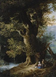 Rest On The Flight Into Egypt by Jan Brughel