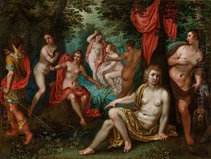 Diana And Actaeon by Jan Brughel