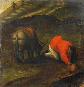 Bauer Mit Wasserkrug An Der Quelle by Jan Brughel