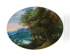 View Of The Prague Castle by Jan Brughel