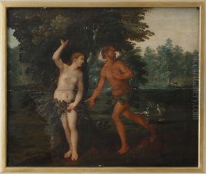 Adam Och Eva I Lustgarden by Jan Brughel