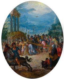 Christ Carrying The Cross: Way To Golgotha by Jan Brughel